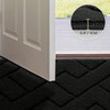 Front Door Outdoor Indoor Welcome Mat 32x40 Inch Absorbent Muddy Dirt Resist Black Non Slip Stain Fade Resistant Entryway - 4 of 4