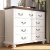 Jojoka Dresser for Bedroom,Farmhouse Dresser with 9 Drawer,Chest of Drawer with Wooden Legs for Bedroom - 3 of 4