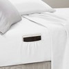 Sapphtopaz Twin 4 Piece Sheet Set, Modern Botanical Comforter & Sheet Set: Yellow and Gray Leaf Print, Comforter Set with Bed Sheets Yellow - 4 of 4