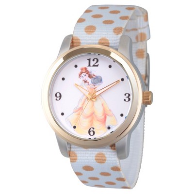 Women's Disney Princess Belle Two-Tone Alloy Watch - White