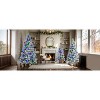 6FT Pre-Lit Spruce Snow Flocked Christmas Tree with Pine Cones, Xmas Tree with 403 Branch Tips,Multicolored LED Lights,11 Flashing Modes - 3 of 4