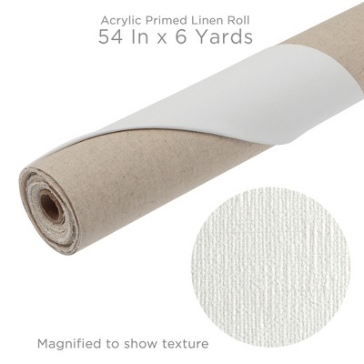 Centurion 54" x 6 Yards Acrylic Primed Linen Canvas Roll