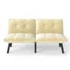 NicBex Convertible Folding Accent Tufted Loveseat Sofa with Adjustable Backrest,Armless Recliner Chair Futon Sofa for Living Room,Bedroom - 4 of 4