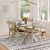 MaseiKar Washable Area Rug, Soft Faux Cashmere Carpet with Non-Slip Backing for Living Room, Bedroom, Dining Room, Modern Boho Style - 3 of 4