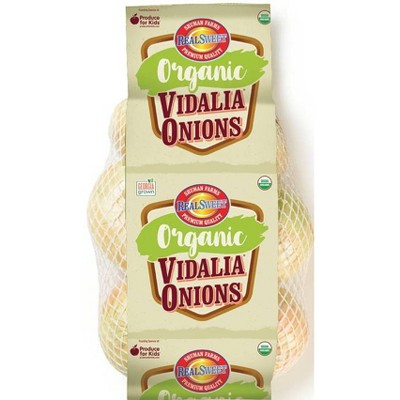 Fresh Organic Vidalia Sweet Onion – 2lbs Bag