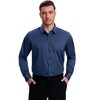 INSPIRE CHIC Men's Point Collar Long Sleeve Button Down Solid Color Formal Dress Shirts - 4 of 4