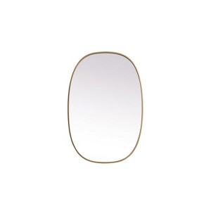 Elegant Lighting Metal Frame Oval Mirror 27x40 - 1 of 4