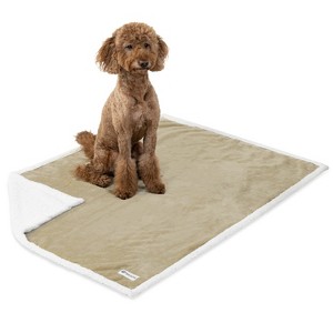 PetAmi Waterproof Dog Blanket for Bed Couch Sofa Cover, Reversible Faux Shearling Fleece Pet Throw - 1 of 4