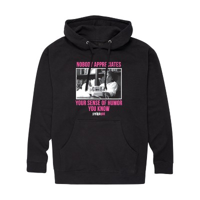 Men's - Pretty in Pink - Duckie & Blane Graphic Fleece Pullover Hoodie