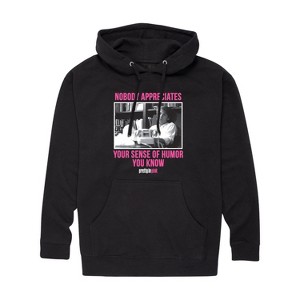 Men's - Pretty in Pink - Duckie & Blane Graphic Fleece Pullover Hoodie - 1 of 4
