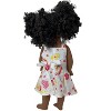 Doll Clothes Superstore Red & Yellow Heart Print Glitter Sundress – Fits 18-Inch Girl Dolls - 4 of 4