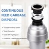 Sliver Garbage Disposal - Ultra-Quiet Food Waste Disposer with EZ Mount Flange, Continuous Feed for Kitchen Sinks - 3 of 4