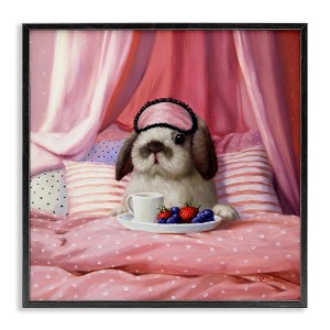 Stupell Industries Bunny with Breakfast In Bed, 24" x 24" - 1 of 4
