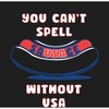 Americana You Can't Spell Sausage Without USA Crew Neck Long Sleeve Adult Tee - 2 of 2