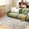 HOMCOM Machine Washable Area Rug, Non-Slip Traditional Flower Print Floor Carpet for Living Room, Bedroom, Dining Room - 2 of 4