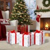 Angel Sar 12" Motorized Pop-up Reindeer Gift Box, 60 LED Lighted Christmas Decoration with Automatic Motion, Outdoor Indoor Holiday Display - 2 of 4