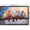 Trends International Reinders: Animals - Pastel Birds Framed Wall Poster Prints Black Framed Version 22.375" x 34" - 3 of 4