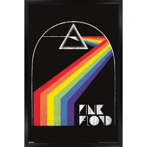 Trends International Pink Floyd - The Dark Side Of The Moon Illustration Variant Framed Wall Poster Prints - 1 of 4