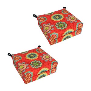 Blazing Needles, Set of 4 Outdoor Chair Cushions - 1 of 2