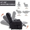 GlasFlength Massage Chairs Human Touch Massage Chairs Real Home Massage Chair Compact Chair Full Body Relax for Living Room, Gray, 36.7"*37.1"*44.5" - 3 of 4