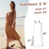 Women’s Spaghetti Strap Maxi Sundress, Breezy Chiffon Beach Dress for Summer Holiday, Pool & Beach - Solaris - 3 of 4
