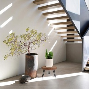 ACEPANO Modern Wooden Rattan Indoor/Outdoor Plant Stand for 5-15 Inch Pots-Dark Brown - 1 of 4