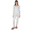 Memoi Women's Scalloped Edge Floral Two-Piece PJ Set - 2 of 4