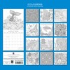 2026 Square Wall Calendar, Colouring, 16-Month Lifestyles Theme with 180 Reminder Stickers (30x30 cm) - 4 of 4
