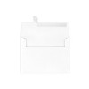 LUX A7 Invitation Envelopes 5 1/4 x 7 1/4 250/Box White Linen 4880-WLI-250 - 2 of 3