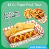 Big Dot of Happiness Fall Friends Thanksgiving Paper Food Trays, Disposable Food Boats Double-Sided Meal Holders - 12 Ct - 2 of 4