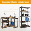 Tangkula 30"x60" Adjust 5 Level Garage Tool Shelf Storage 2000lbs Capacity Black - 4 of 4