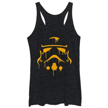 Men's Star Wars Halloween Dripping Stormtrooper Helmet T-shirt - Black ...