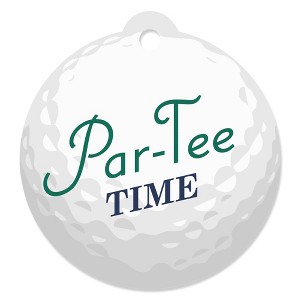Big Dot of Happiness Par-Tee Time - Golf - Birthday or Retirement Party Favor Gift Tags (Set of 20) - 1 of 4