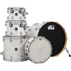 DW DWe Wireless Acoustic-Electronic Convertible 5-Piece Shell Pack With 22" Bass Drum Finish Ply White Marine Pearl - 1 of 1