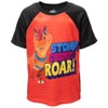 Dino Ranch Biscuit Graphic T-Shirt & Mesh Shorts Red/Black - 3 of 4
