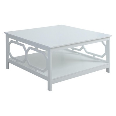 target white coffee table
