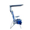 Ocean Zero Sun Block Outdoor Portable Beach Chair Striped: With Umbrella & Cupholder, Eco-Friendly Design - 2 of 3