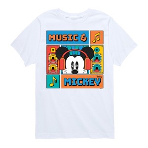 Boys' - Disney - Music And Mickey Short Sleeve Graphic T-Shirt - 1 of 4