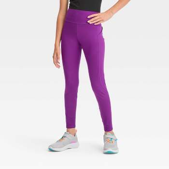 Purple GIRLS & TEENS Girls Long Length Leggings 2769862