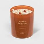 20oz Glass Woodwick Vanilla Pumpkin Candle - Threshold™