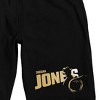Indiana Jones And The DIal Of Destiny Indiana Jones Men's Black Sleep Pajama Shorts - 2 of 4
