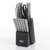 Oster Wellisford Stainless Steel 14-Piece Cutlery Set with Storage Block & Sharpener - 2 of 4