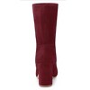 Allegra K Women's Rounded Toe Foldable Ankle Block Heel - 2 of 4