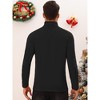 Lars Amadeus Men's Slim Fit Long Sleeves Knitted Pullover Turtleneck T-Shirt Tops - 3 of 4