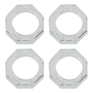 Saro Lifestyle Crystal Napkin Ring, Clear (Set of 4) - 1 of 4