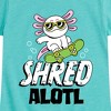 Girls' - Instant Message - Shred Alotl Fitted Short Sleeve Graphic T-Shirt - 2 of 4