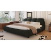 Sapphtopaz Bed Frame Luxury Upholstered Platform Bed with Oversized Padded Backrest and Solid Wood Frame, Solid Wood Slats, No Box Spring Needed - 4 of 4
