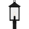 Quoizel Lighting Fletcher 1 - Light Post Light in  Earth Black - 3 of 4