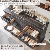 SinCiDo Farmhouse 8 Drawer Bedroom Dresser w/Adjustable Shelf, Thick Plank Design, Wood Closet Dresser for Bedroom, Living Room - 3 of 4