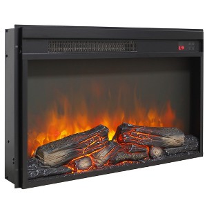 ORRD  21" 3-Sided Electric Fireplace Stove, 1400W Heater with Remote, 3D Flame Effect, CSA/UL Certified - 1 of 4